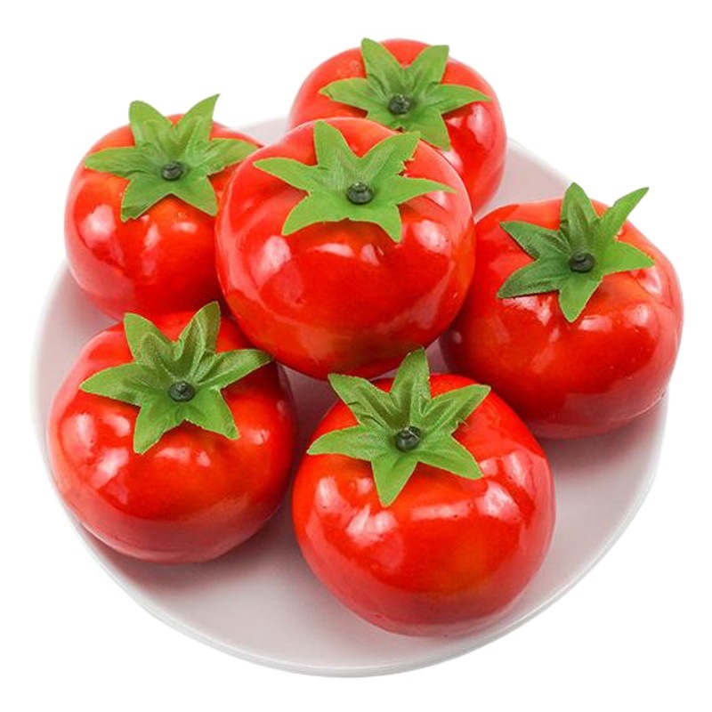Simulación espuma tomate modelo apoyos falsos juguetes de frutas y verduras decoración del gabinete del hogar adornos