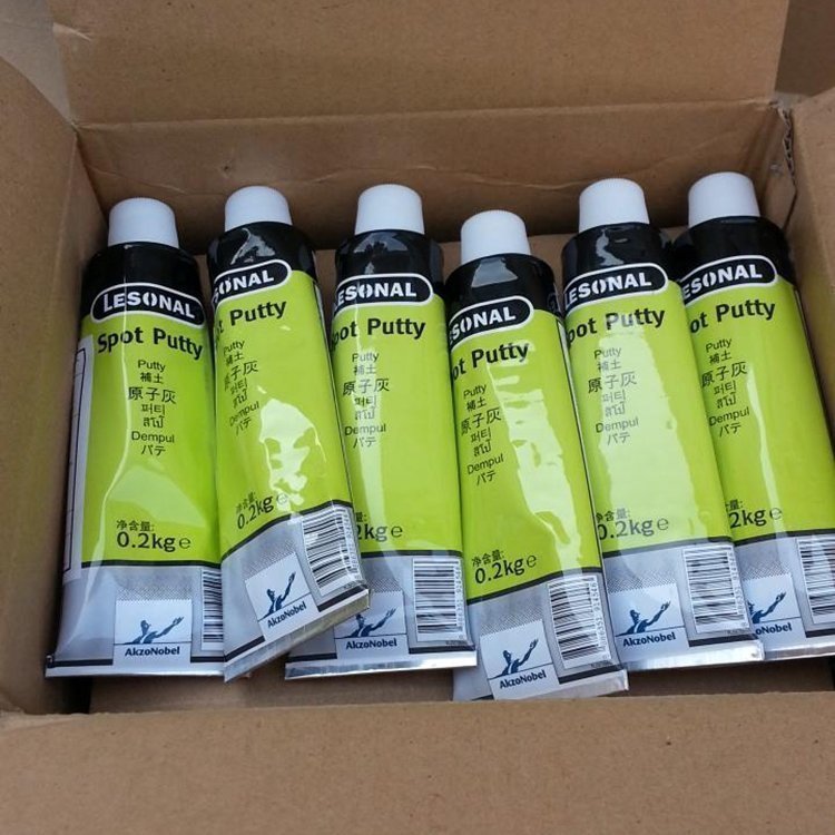 莱顺汽车油漆辅料牙膏袋灰红灰填眼灰沙眼灰单组份原子灰补土