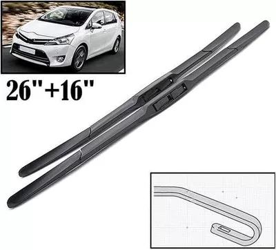 Suitable for Toyota Verso 2009-2018 Windshield Wiper Blades 26+16 (Wiper) - for-toyota-verso-2009-2018-2616