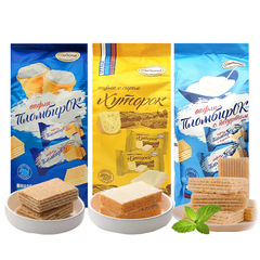 俄羅斯威化餅乾阿孔特牌冰淇淋進口小農莊巧克力奶酪菲利莫零食品