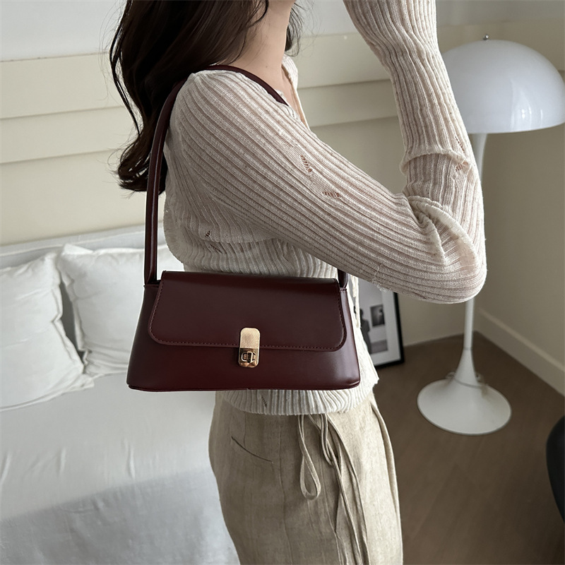 Bolso retro bolso de mujer 2024 popular nuevo estilo de moda coreano bolso de hombro universal bolso de moda bolso de brazo