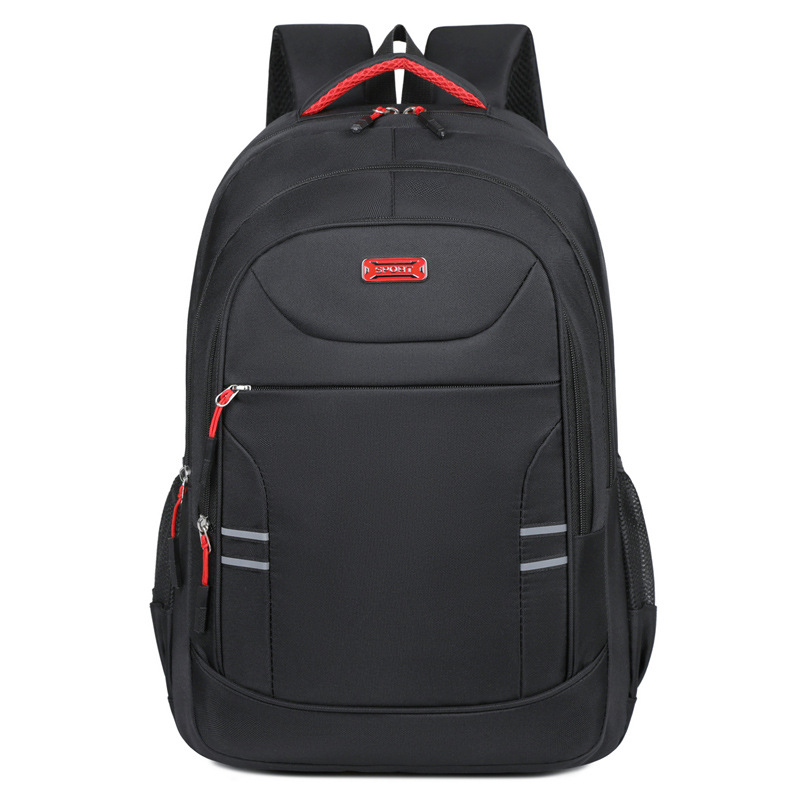 2024 nueva mochila de reducción de carga de negocios para hombres de gran capacidad, mochila de computadora para estudiantes de secundaria reflectante de moda, mochila escolar