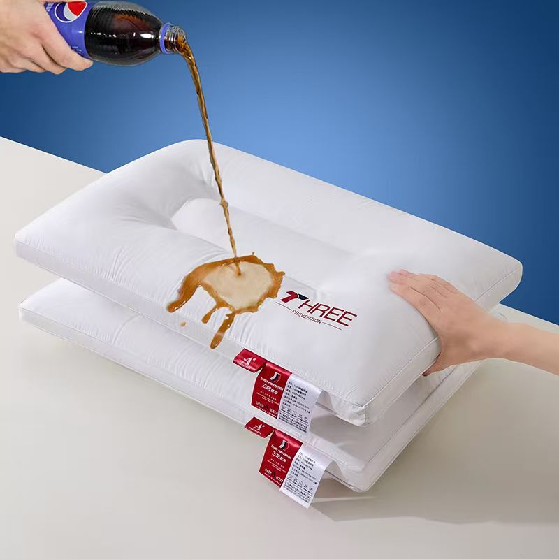 Three-Proof Pillow, Comfortable Anti-Head Oil Pillow, Adult Hotel Pillow Core Three-Proof Pillow, Comfortable Anti-Head Oil Pillow, Adult Hotel Pillow Core