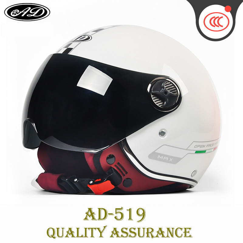 Motuoche – 3C Certified Electric Motosiklet kaskı (dəbilqə) - white-checkered-flag-short-tea-visor