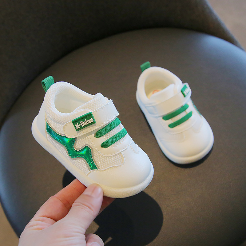 Zapatos para niños pequeños zapatos para bebés primavera y otoño 0-1-2 años de edad bebé de fondo suave transpirable niñas otoño zapatos blancos para niños