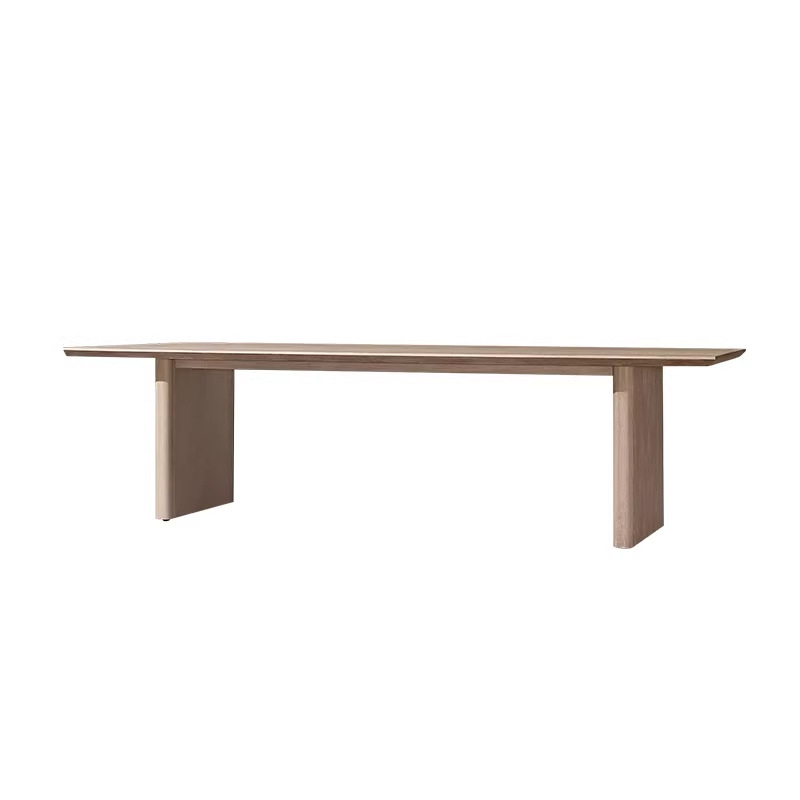 Mesa y silla de teca al aire libre simple anticorrosivo madera sólida mesa y silla al aire libre nórdica patio villa jardín combinación de ocio al aire libre