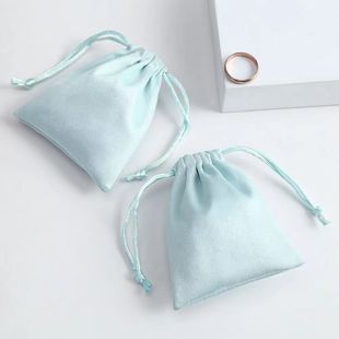 Satin fabric packaging bag bracelet necklace ring storage bag plus logo dust bag scratch-resistant