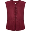 Red vest, wide color palette