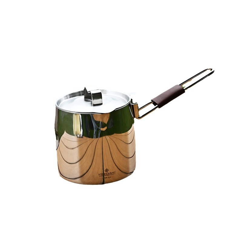 Ollas para exteriores Ollas pequeñas extraíbles portátiles Ollas de leche de acero inoxidable 316 Ollas para acampar sin conductor Ollas universales