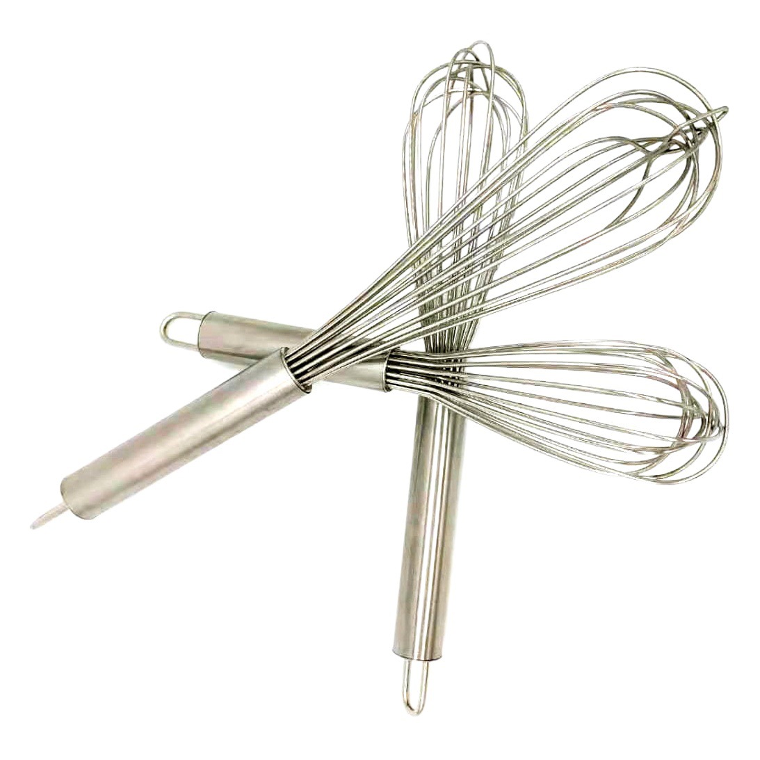 Factory direct thick steel wire manual stainless steel egg beater handle weight stirrer baking tool stirring rod