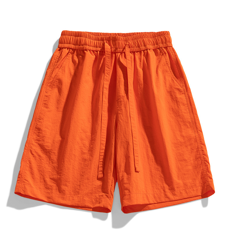 Ice Silk Stretch Shorts for Men, Summer Thin Loose American-Style Basketball Sports Quick-Dry Breathable Casual Five-Point Pants
