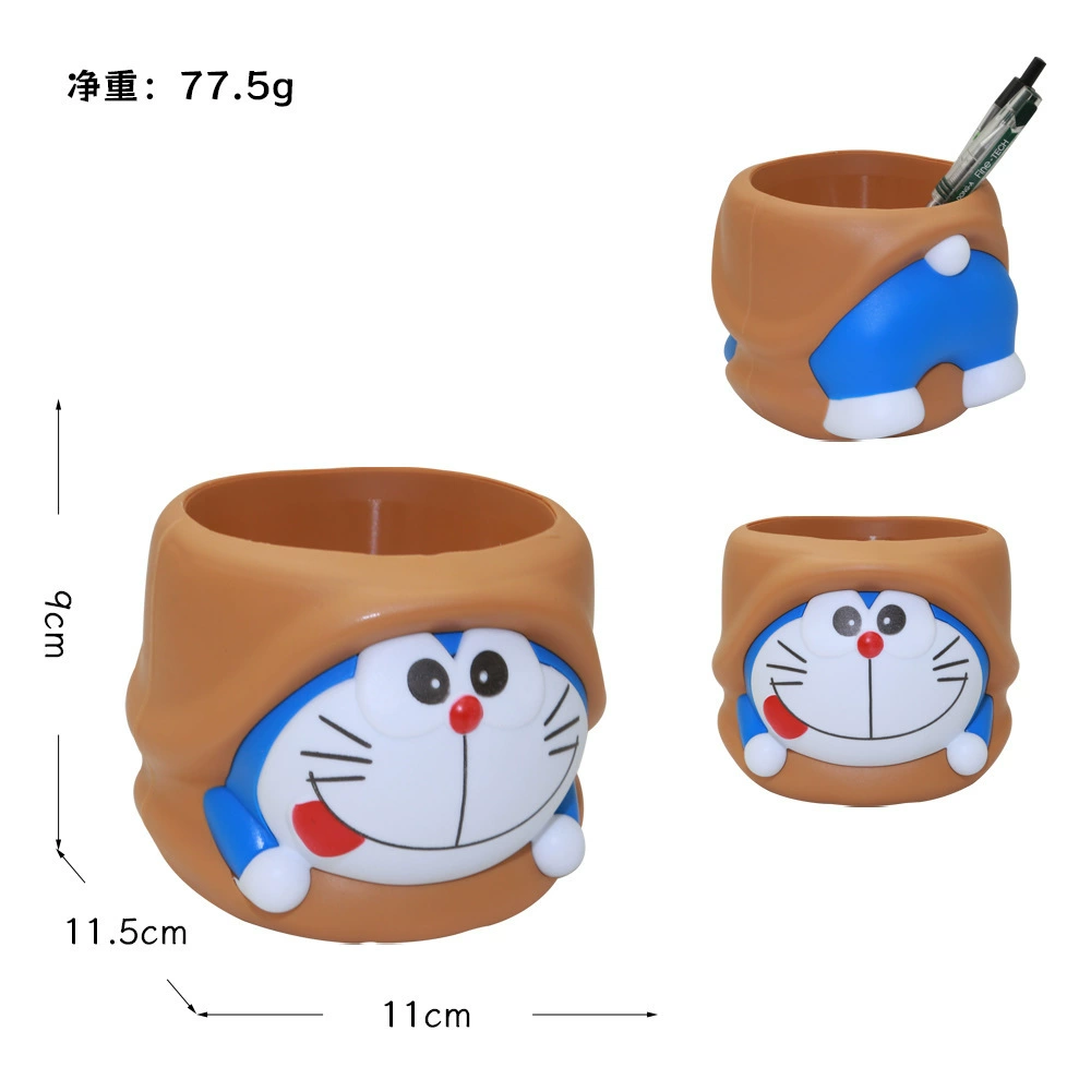 Подставка для ручек Sanrio (Kuromi / Hello Kitty), декоративный органайзер из пластика, 11,34×9,86×21,3 см