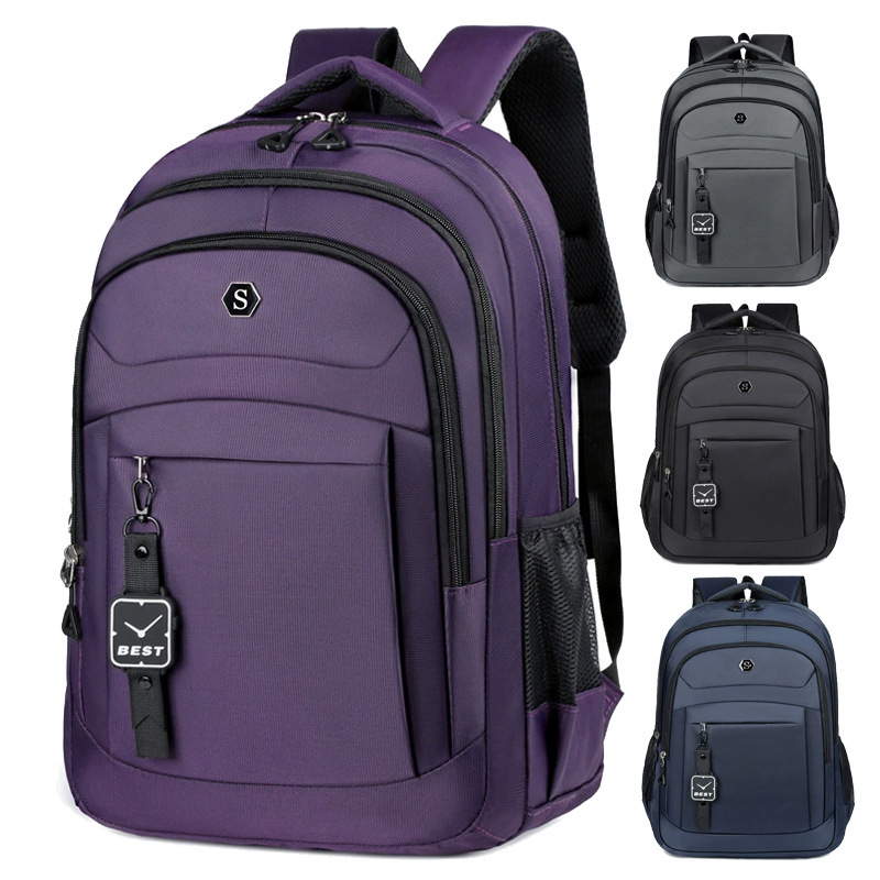 Foreign Trade Export Business Backpack, Simple and Fashionable Large-Capacity Men's Student School Bag, Laptop Bag, Travel Bag