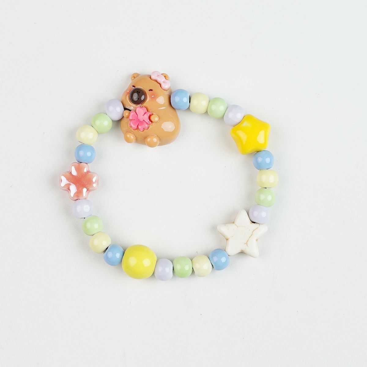Jingdezhen pulsera de cerámica de verano mujer alta sensación galletas serie de gatos nicho diseño universal pulsera alta sensación