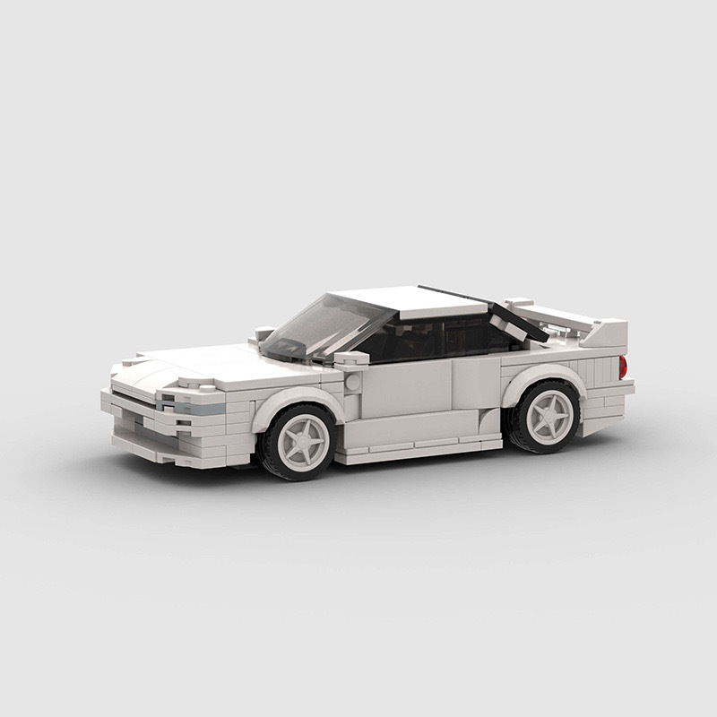 MOC Compatible Lego Small Particle Domestic Building Blocks Nissan Skyline R32 GT-R Patchwork Toy Model
