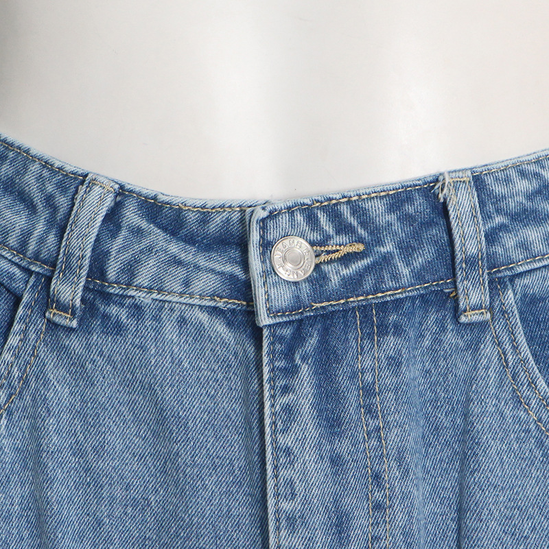 Damenbekleidung Frühling und Herbst Neue Mode Rauchgrau Spleißen Multi Pocket Overalls Street Washed Distressed Lange Hose mit weitem Bein_voghion.com