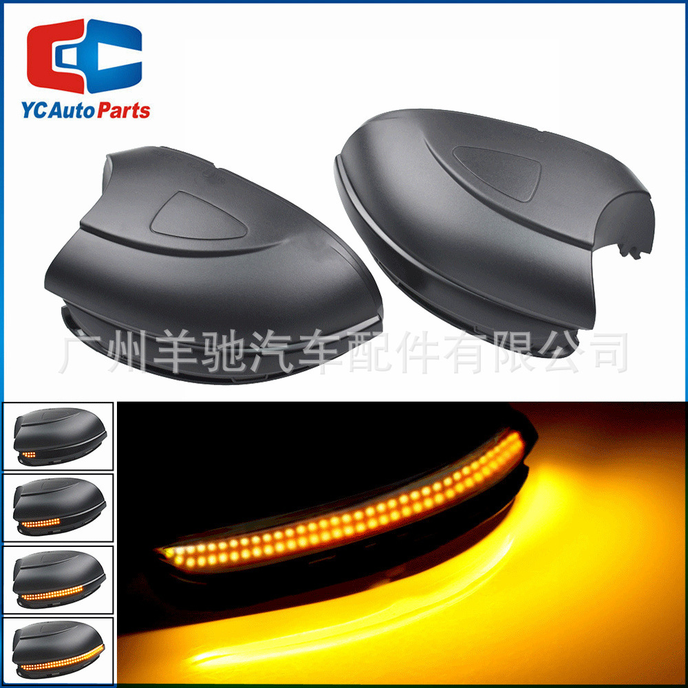 Para Volkswagen Golf 6 MK6 GTI R20 Touran LED Espejo retrovisor Luz de agua Luz de giro