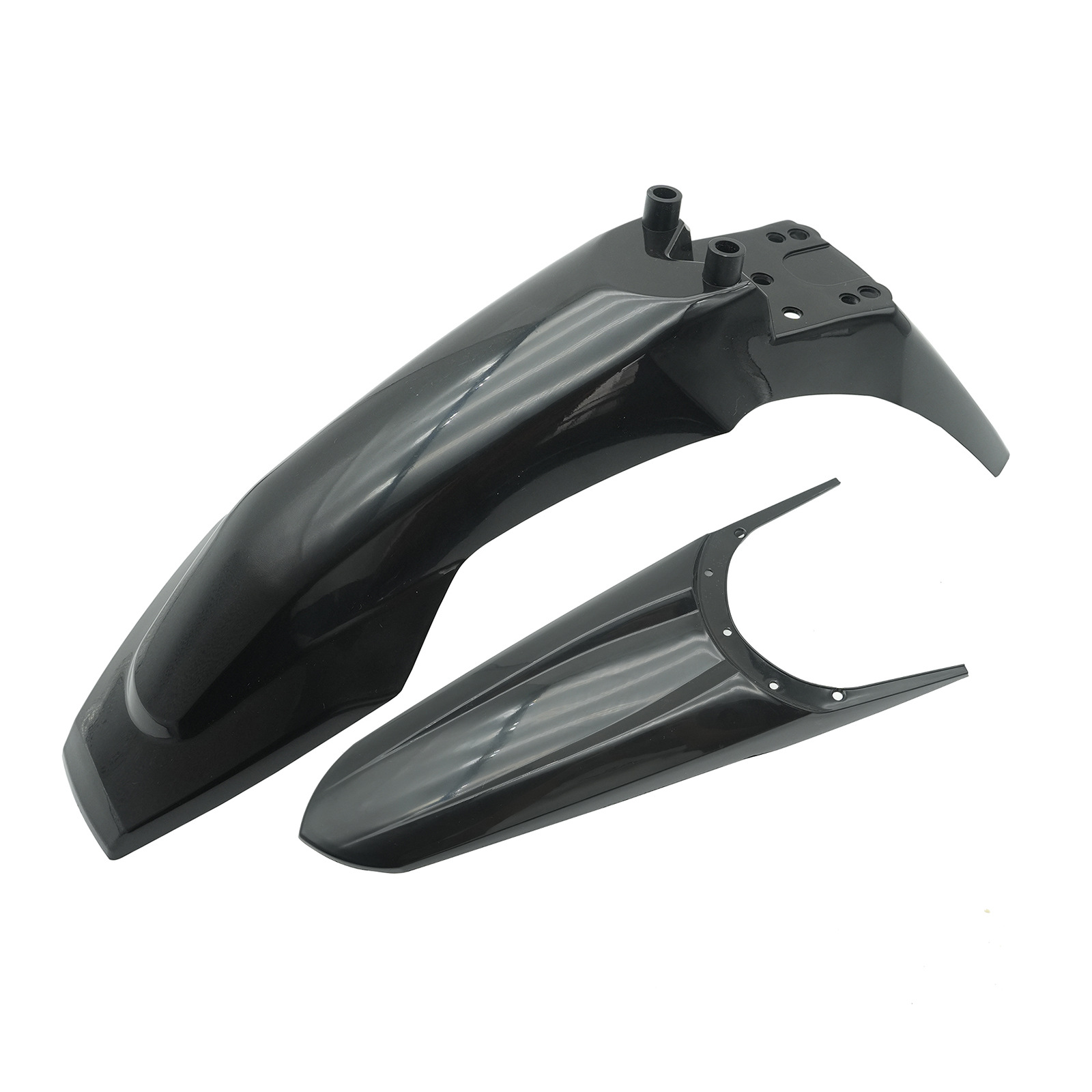 Suitable for Kugoo Tuttio Off-Road Motorcycle Splash Guards, Front and Rear Carbon Fiber Mudguards, Modified Electric Motorcycle Accessories