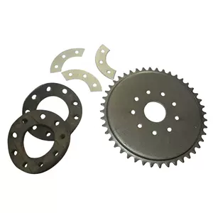 Mini motorcycle engine accessories two-stroke 49-100CC rear sprocket chain disc kit 9 holes 44T