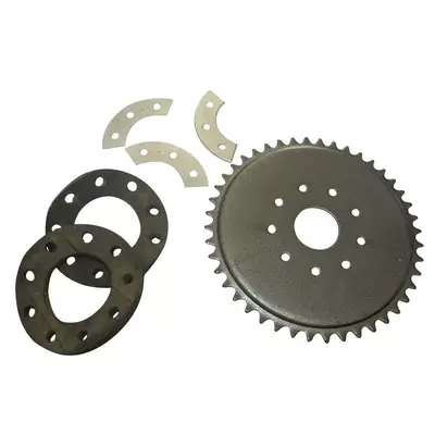 Mini motorcycle engine accessories two-stroke 49-100CC rear sprocket chain disc kit 9 holes 44T