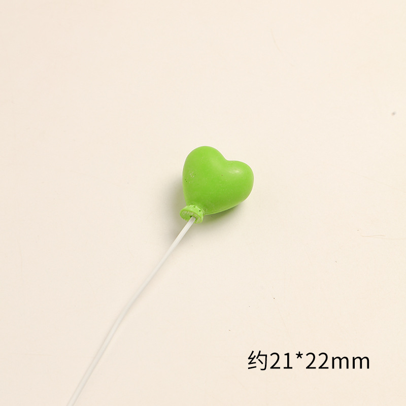 SKU-06-绿色爱心气球 一个