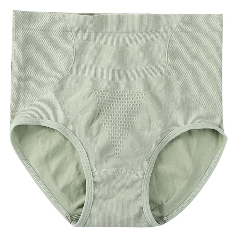 Sin costuras panal de panal transpirable más tamaño de las mujeres de cintura alta del vientre de contracción de la cadera de elevación de la cintura que forma la ropa interior de las mujeres