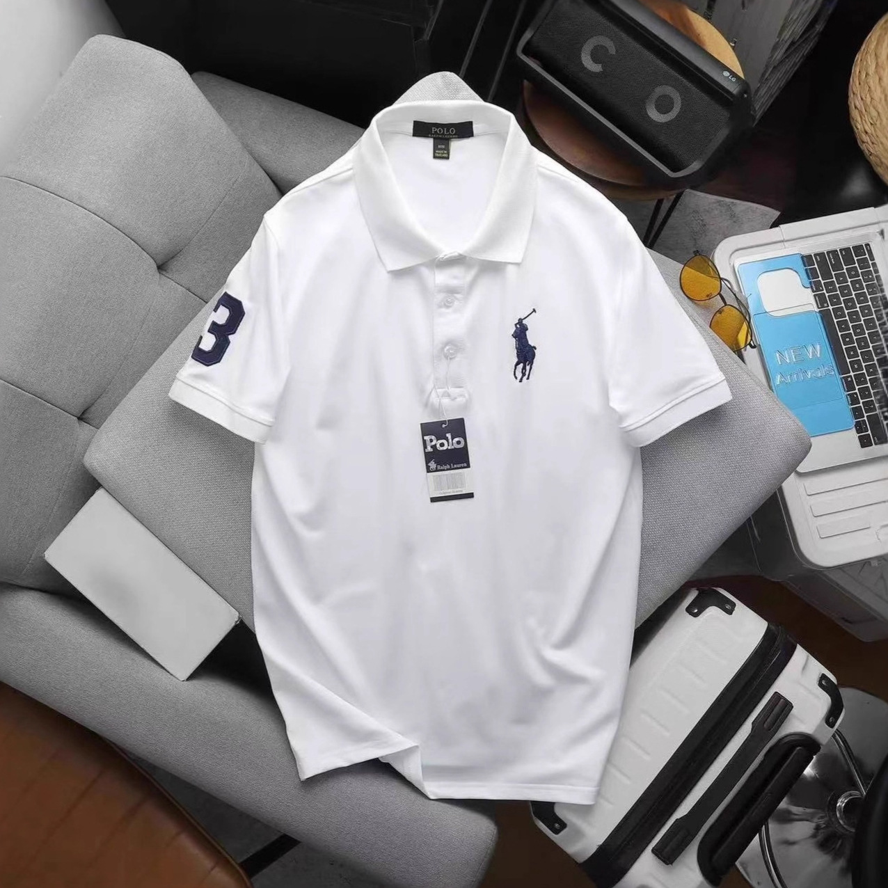 Short-Sleeved T-Shirt for Boys 2025 Summer Hong Kong Style Quarter-Sleeved Ins Trendy Brand Loose Niche Polo Shirt Versatile T-Shirt