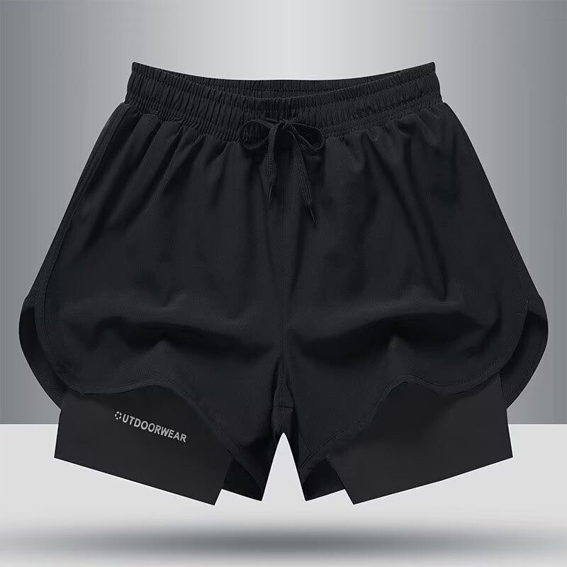 Men's Summer Athletic Shorts for Track and Field, Marathon Running, Quick-Dry, Double-Layered, Training, Fitness, Basketball Shorts
