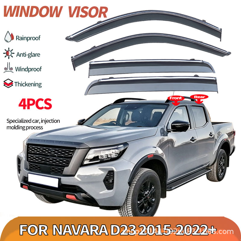 Cross-Border Applicable for Nissan Navara Np300 2016+ Rain Shield Navara D23 Window Visor