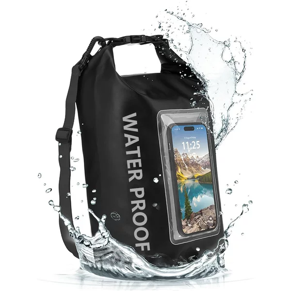 Amazon hot sale PVC waterproof bag 5L large capacity multi-function mobile phone waterproof bag beach waterproof crossbody bag