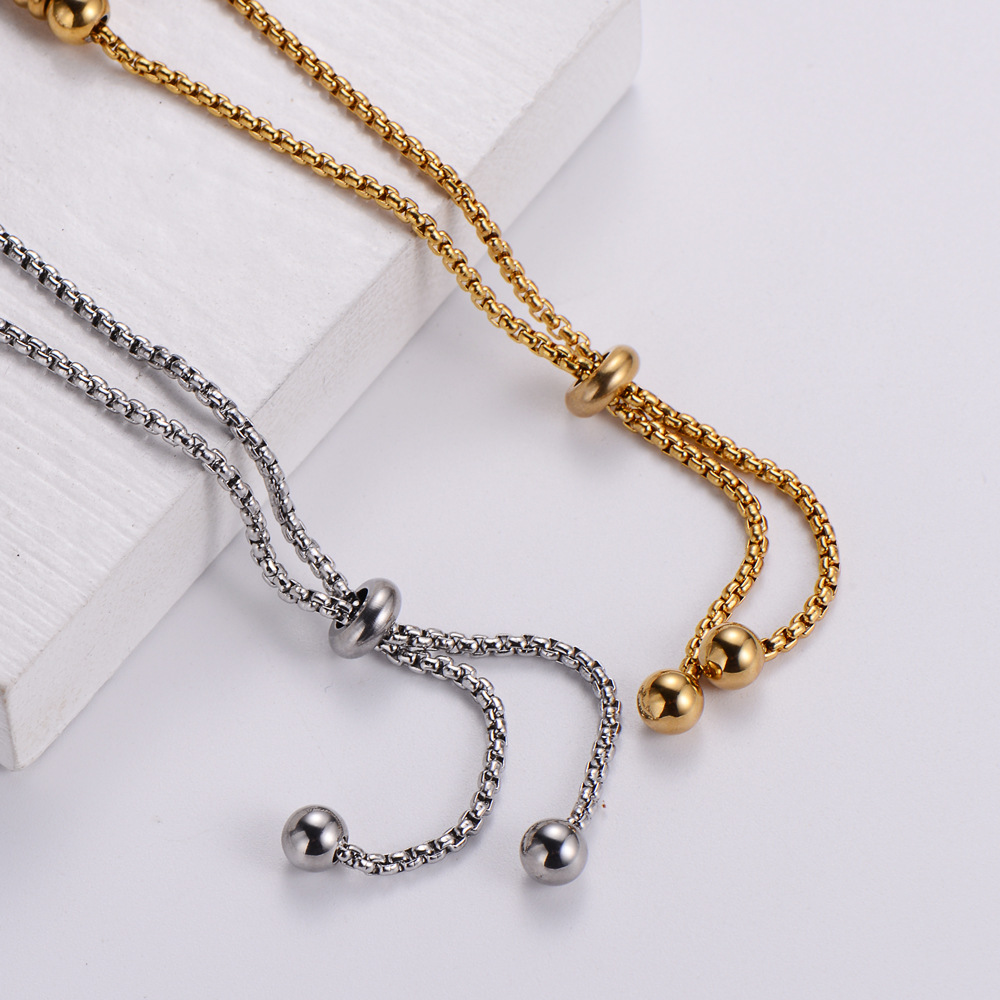 Fashion Stainless Steel Beads Beaded Tree of Life Bracelet