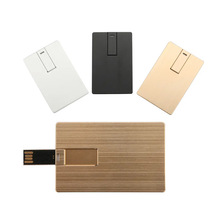 金属信用卡u盘驱动器定 制礼品全彩印刷金属记忆棒u盘1gb 2gb 4gb