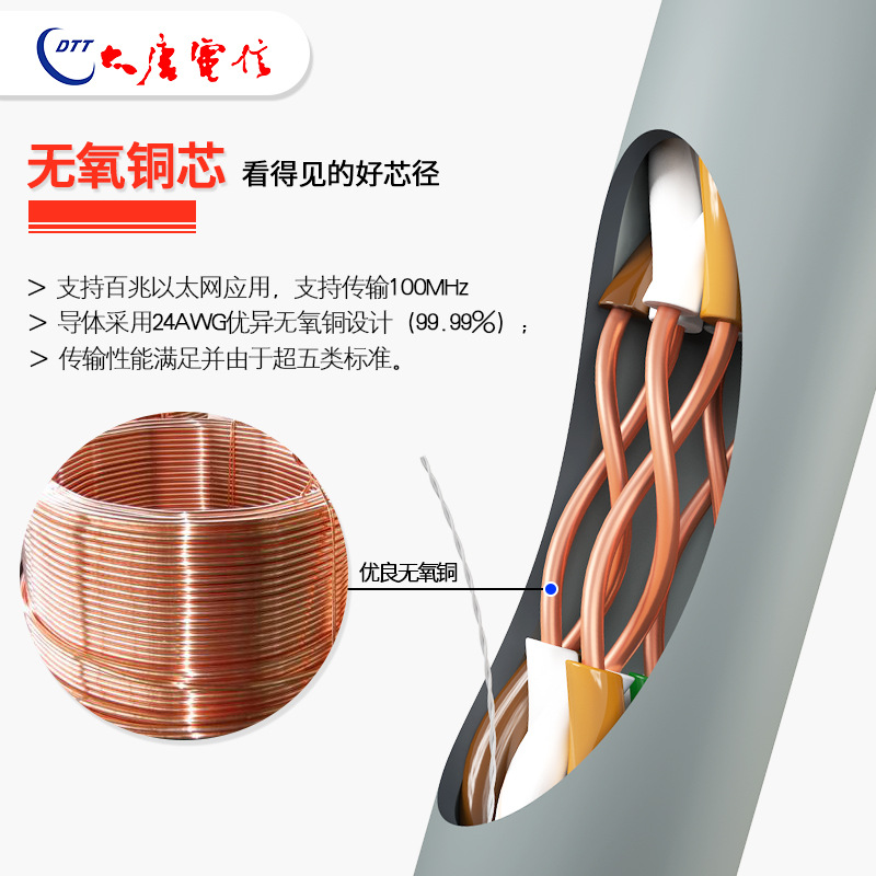 正品大唐电信超五类非屏蔽网线CAT5E超五类网线国标0.5无氧铜网线-阿里巴巴
