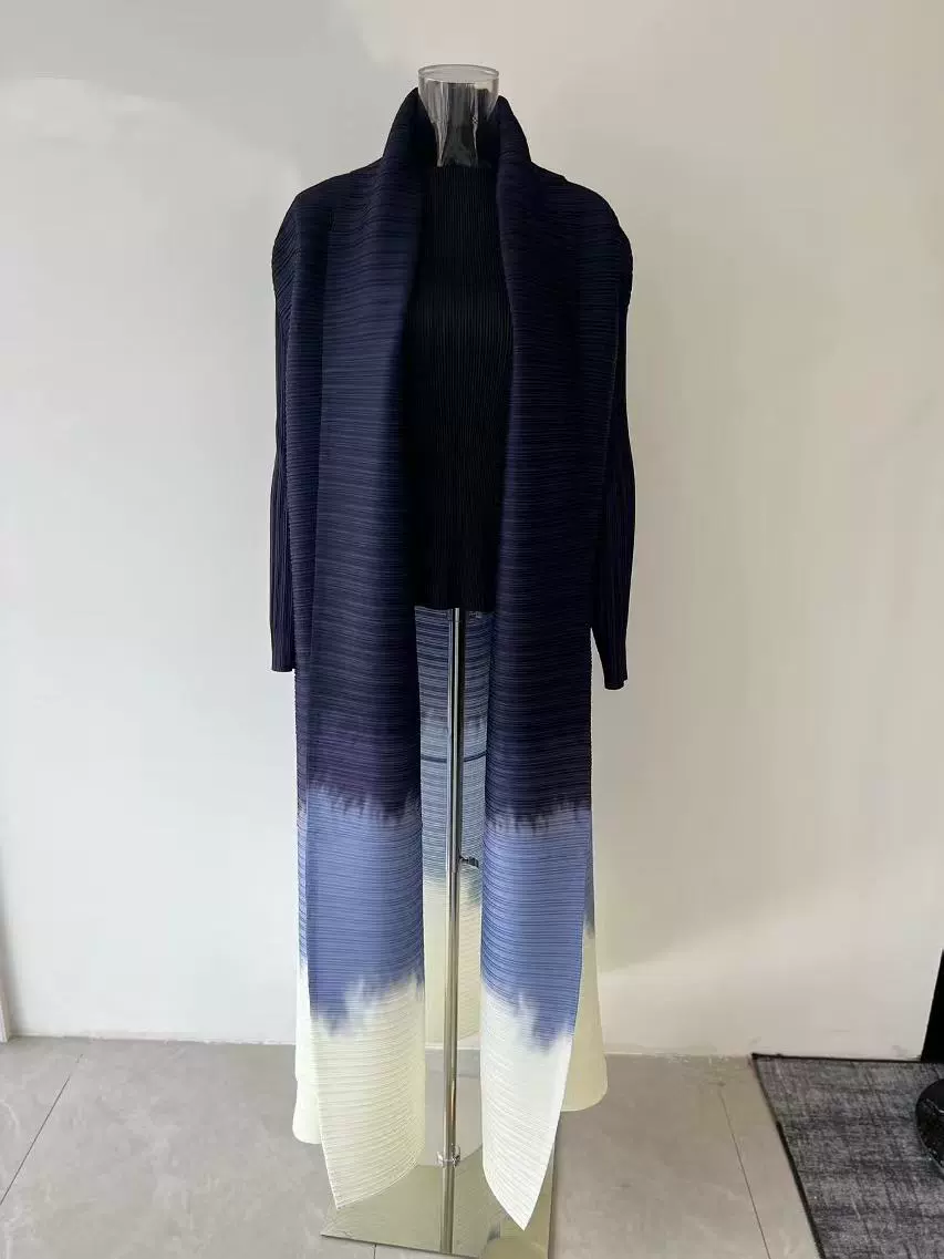 Абая (Дубай) Miyake пальцевая кардиган-куртка — женская длинная складчатая абая, размеры до 152 см