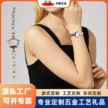 现货时尚五角星镶钻合金手表吊坠星星饰品配件手链钥匙扣星星挂件