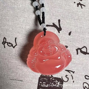 Imitation Beeswax Resin Color-Changing Buddha Guanyin Blood-Colored Pendant Sweater Chain Jewelry Color-Changing Pendant