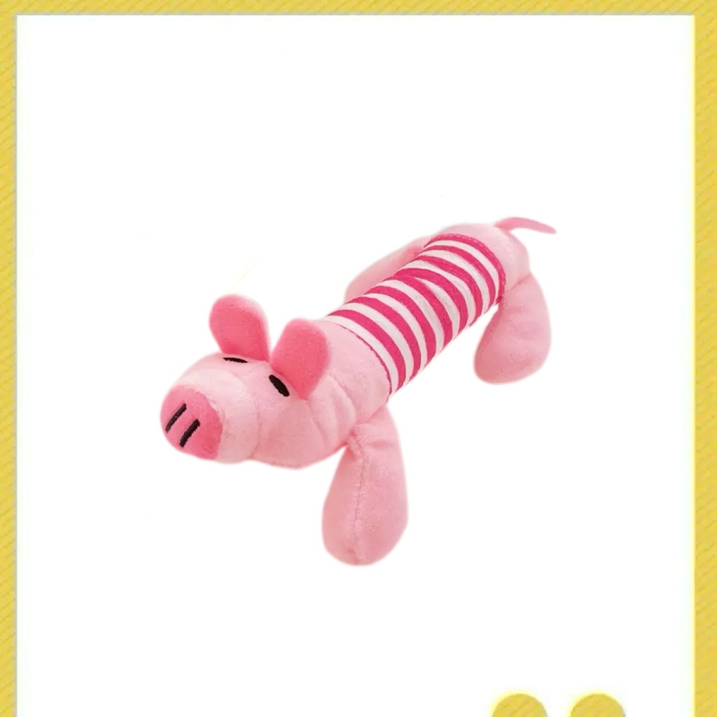 Plush striped pig