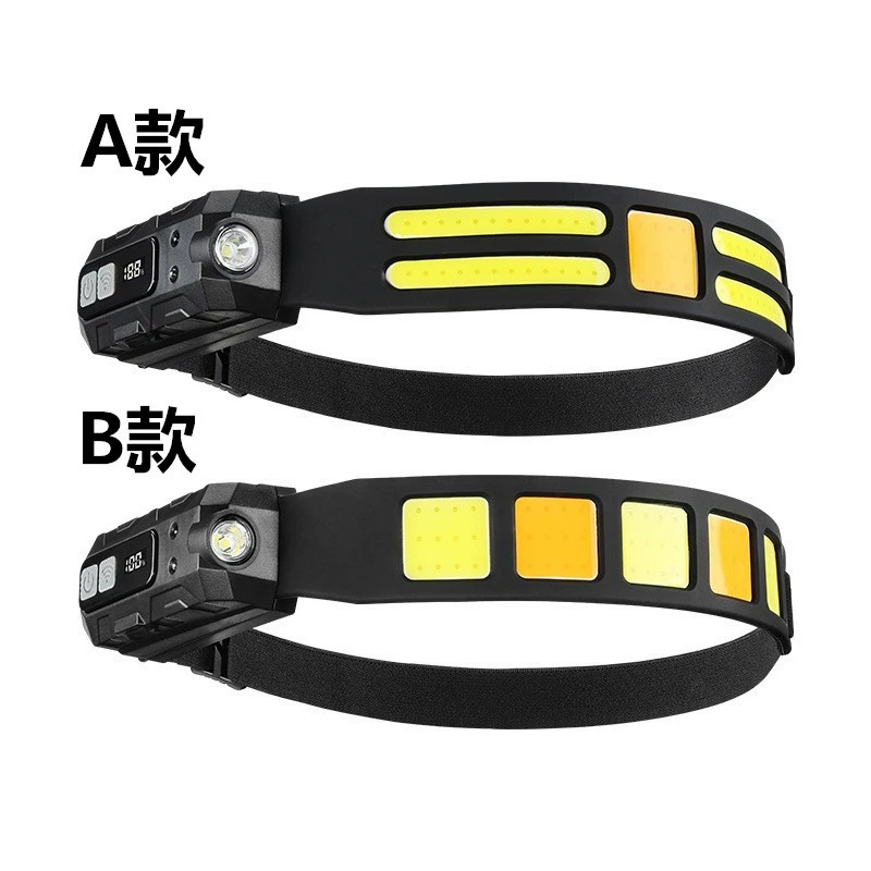 Перезаряжаемый светодиодный налобный фонарь для ночной рыбалки и кемпинга с сенсором, мощным светом, высоким люменом и длительным временем работы от аккумулятора, специальный для активного отдыха