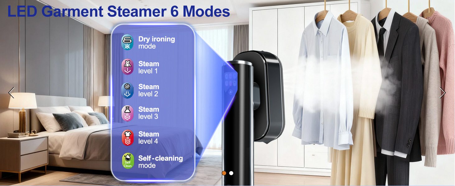Household Vertical Fabric Steamer High Power Fast Wrinkle Remover_voghion.com