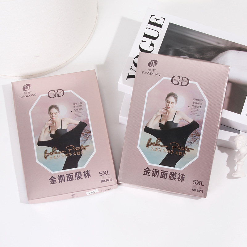 Far East Spring and Summer 80D plus size Steel Wire Mask Silk Stockings Women Add Fertilizer to Increase Bare Leg Skin Color Base Pantyhose 5055