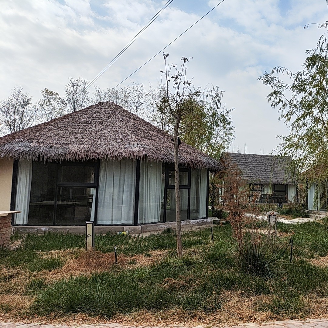 Casa de madera anticorrosión Casa de campo de la red Casa de la red Casa de la red Patio de la casa de la granja del paisaje Casa de la cabaña al aire libre al aire libre