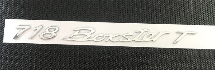 Porsche 718 Boxster T emblem, Cayman S emblem, GTS rear emblem, English lettering emblem, modification