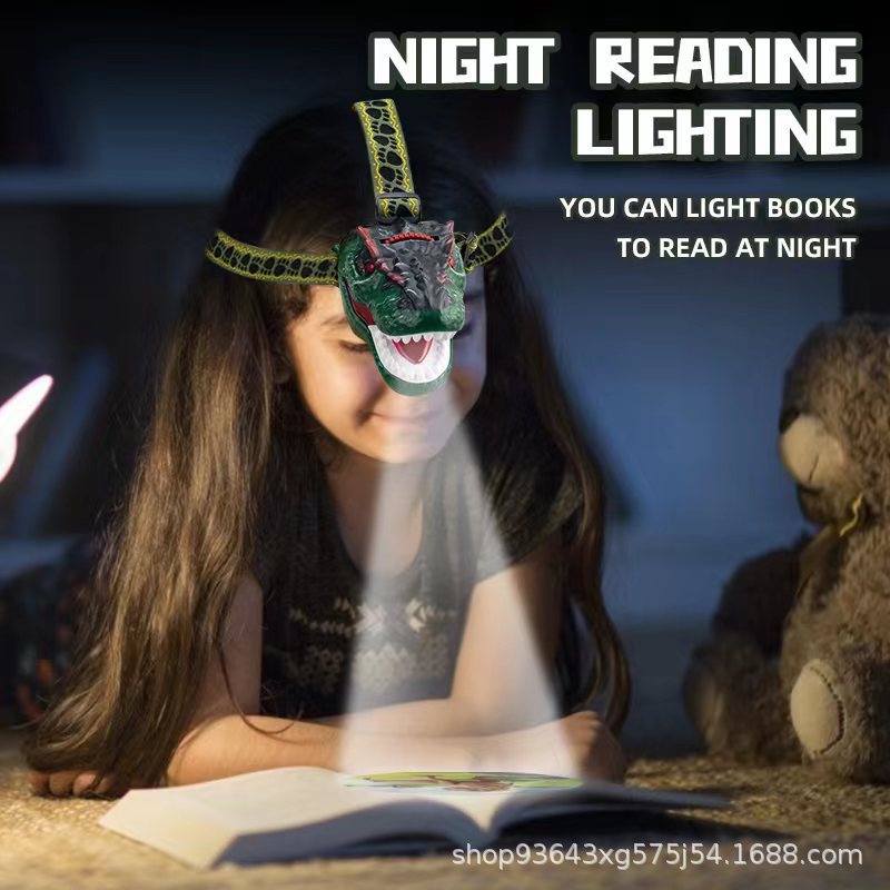 Explosiones transfronterizas de dinosaurios cabeza lámpara proyector luz música niños nuevos productos puzzle juguetes al por mayor image 3