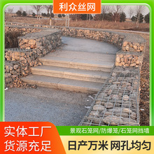 定制电焊石笼网热镀锌低碳钢民宿园林庭院景观绿化造景铁丝网批发