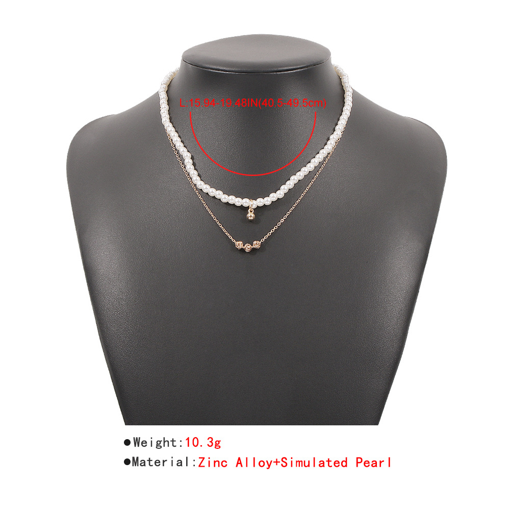 fashion simple geometric pearl pendant necklacepicture17