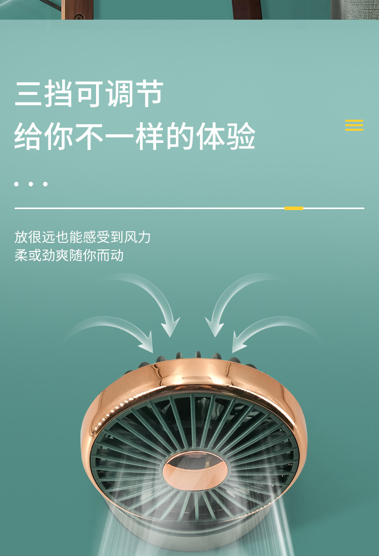 Car Fan with Dual USB Ports, Adjustable Front-Row Car Fan, Suitable for Trucks and Cars