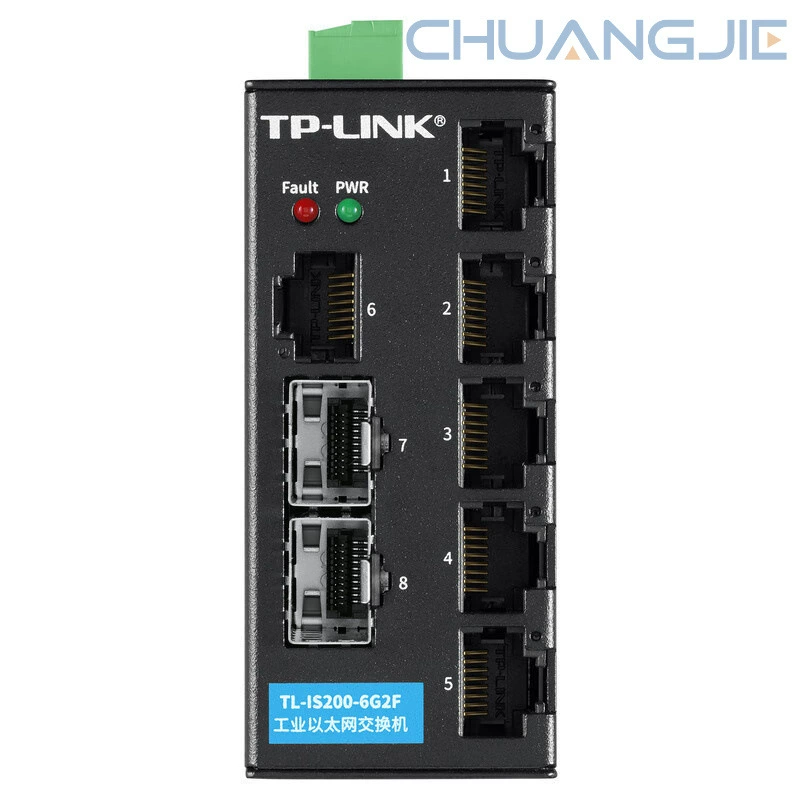 TP-LINK TL-IS200-6G2F 6 портов гигабитной сети 2 порта оптического соединения 2 гигабитных ПУЭ переключатель промышленного класса управления
