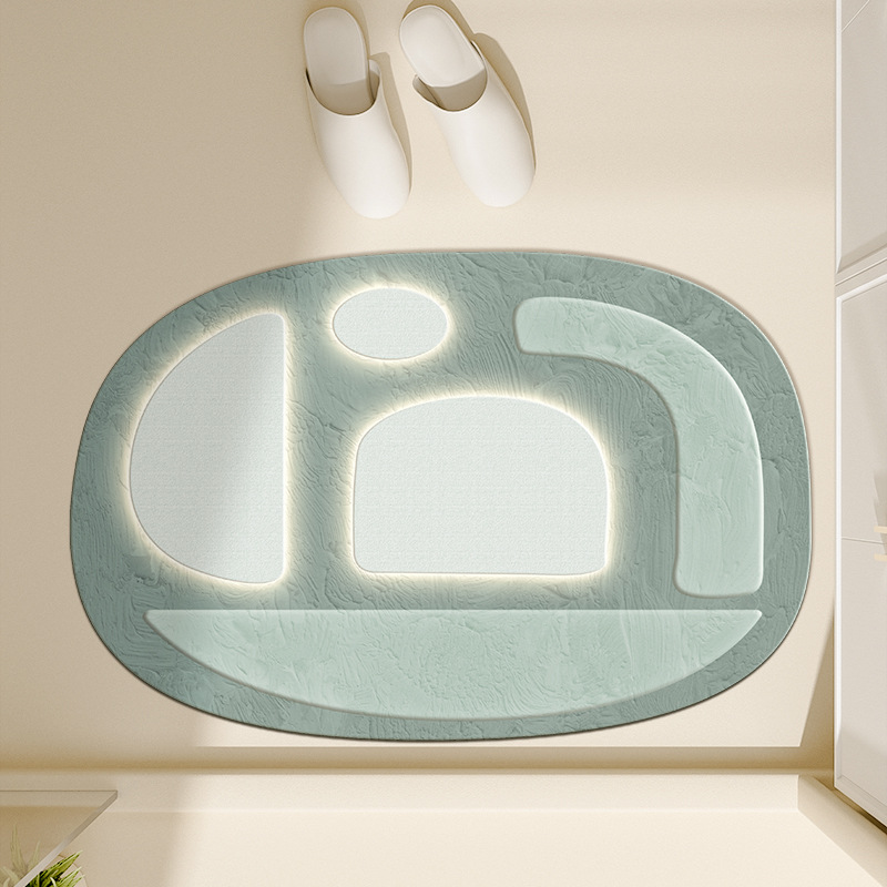 조용한 구름 기하학 녹색