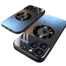 iPhone16Pro携帯電話ケースに適した新しいモデルAG大型窓中空磁気吸引Apple 15オールインクルーシブ落下防止PCケース|undefined
