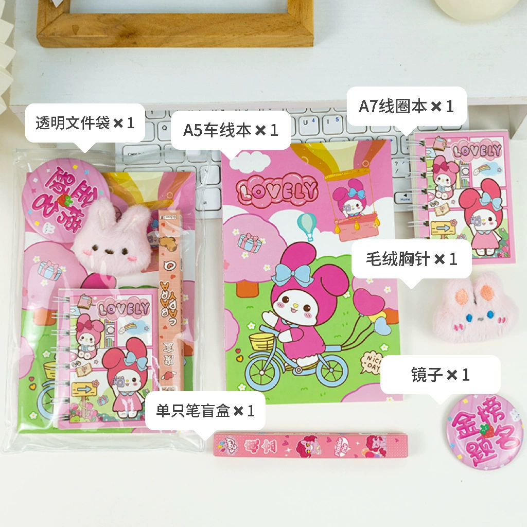Creative stationery set, small clear pouch, for secondary school — birthday gift kit